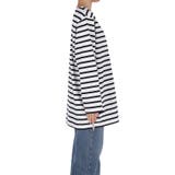 サイドジップ長袖ボーダープルオーバー | coca | 詳細画像5 