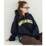 [Navy] | 裏起毛刺繍ロゴパーカー | coca