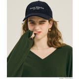 ［Navy］ | 冬スタイルの仕上げに。コーデュロイロゴキャップ | coca