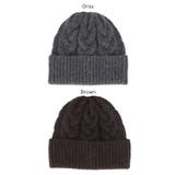 ウール混ケーブルニット帽子 レディース | coca | 詳細画像17