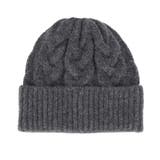 ウール混ケーブルニット帽子 レディース | coca | 詳細画像2