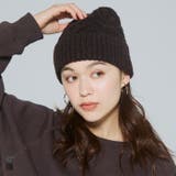 ウール混ケーブルニット帽子 レディース | coca | 詳細画像1