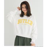 ［White］ | ヘビーウェイト裏起毛ヴィンテージ加工ロゴスウェット | coca