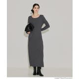 【DAILY WARM】2way裏起毛リブIラインワンピース | coca | 詳細画像8 