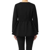 バウンススウェットフレアノーカラーダブルボタンコート | coca | 詳細画像5