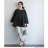 バウンススウェットフレアノーカラーダブルボタンコート | coca | 詳細画像7