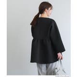 バウンススウェットフレアノーカラーダブルボタンコート | coca | 詳細画像8