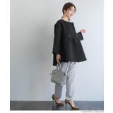 バウンススウェットフレアノーカラーダブルボタンコート | coca | 詳細画像9