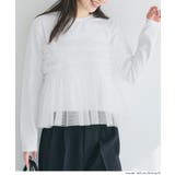 シルキータッチチュールドッキング長袖Tシャツ | coca | 詳細画像12