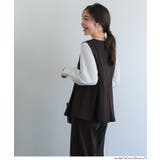 カットジョーゼットタックペプラムベスト | coca | 詳細画像18