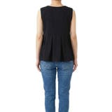 カットジョーゼットタックペプラムベスト | coca | 詳細画像6