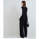 カットジョーゼットタックペプラムベスト | coca | 詳細画像10