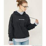 [Charcoal] | ミニ裏毛刺繍ロゴプルパーカー | coca