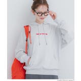 [Lt.gray] | ミニ裏毛刺繍ロゴプルパーカー | coca