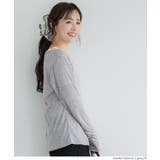 ワンショルダーシアー長袖Tシャツ レディース | coca | 詳細画像14 