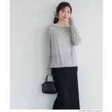 ワンショルダーシアー長袖Tシャツ レディース | coca | 詳細画像15 