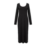 とろみリブUネックワンピース | coca | 詳細画像3