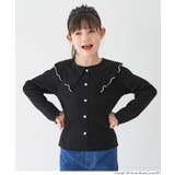 ［Black］ | リブハートボタントップス | coca