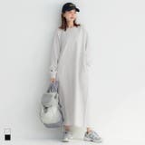 ミニ裏毛長袖スウェットワンピース | coca | 詳細画像1 