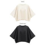 ミニ裏毛半袖ドルマンクロップドトップス | coca | 詳細画像22 