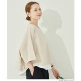 ミニ裏毛半袖ドルマンクロップドトップス | coca | 詳細画像9 