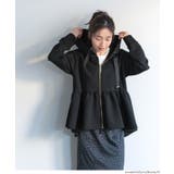 ［Black］ | ソフトスウェットフレアパーカー | coca