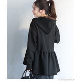 ソフトスウェットフレアパーカー | coca | 詳細画像17 