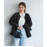 ソフトスウェット異素材フリルパーカー | coca | 詳細画像10 