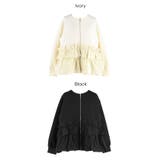 ソフトスウェット異素材フリルパーカー | coca | 詳細画像21 