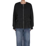 ソフトスウェット異素材フリルパーカー | coca | 詳細画像4 