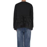 ソフトスウェット異素材フリルパーカー | coca | 詳細画像6 