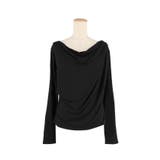 とろみ素材で魅せる、大人のとろみドレープカットソー | coca | 詳細画像3