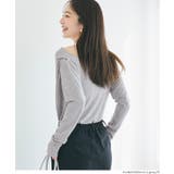 とろみ素材で魅せる、大人のとろみドレープカットソー | coca | 詳細画像9