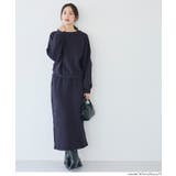 スリット×素材感で魅せる 膨れジャカードスウェットスカート〈セットアップ対応〉 | coca | 詳細画像13