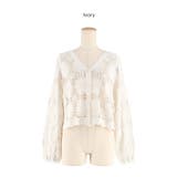 鍵編みフラワーカーディガン | coca | 詳細画像11 