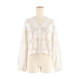 鍵編みフラワーカーディガン | coca | 詳細画像2 