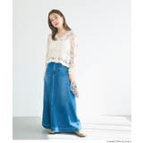 鍵編みフラワーカーディガン | coca | 詳細画像3 