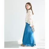 鍵編みフラワーカーディガン | coca | 詳細画像4 