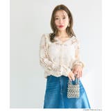 鍵編みフラワーカーディガン | coca | 詳細画像6 