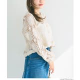 鍵編みフラワーカーディガン | coca | 詳細画像7 