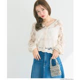 鍵編みフラワーカーディガン | coca | 詳細画像8 