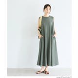 ライトエンボスマキシ丈ノースリーブワンピース レディース | coca | 詳細画像18