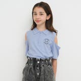 肩あきハーフジップTシャツ | coca | 詳細画像1 