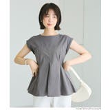 異素材切り替えペプラムTシャツ | coca | 詳細画像12 