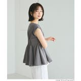 異素材切り替えペプラムTシャツ | coca | 詳細画像14 