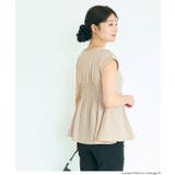 異素材切り替えペプラムTシャツ | coca | 詳細画像8 
