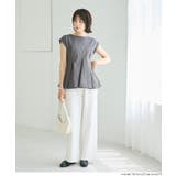 異素材切り替えペプラムTシャツ | coca | 詳細画像9 