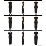 女性らしいシルエットが引き立つ、Iラインとろみリブワンピース | coca | 詳細画像15