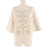 カギ編み5分袖プルオーバー レディース | coca | 詳細画像2 