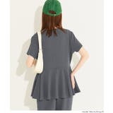 ライトエンボスペプラムオールインワン レディース | coca | 詳細画像8 